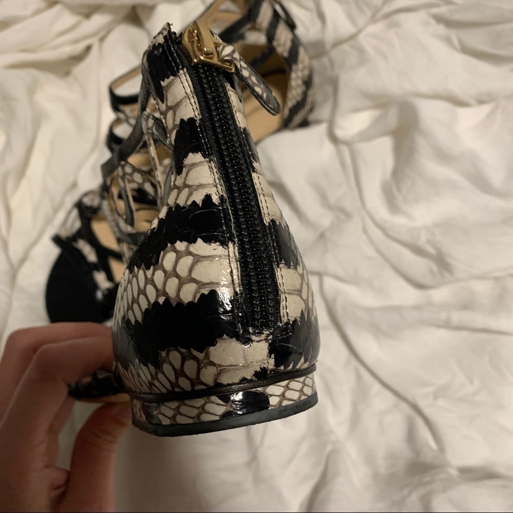 Alexandre Birman Melody Python Caged Sandals - image 7